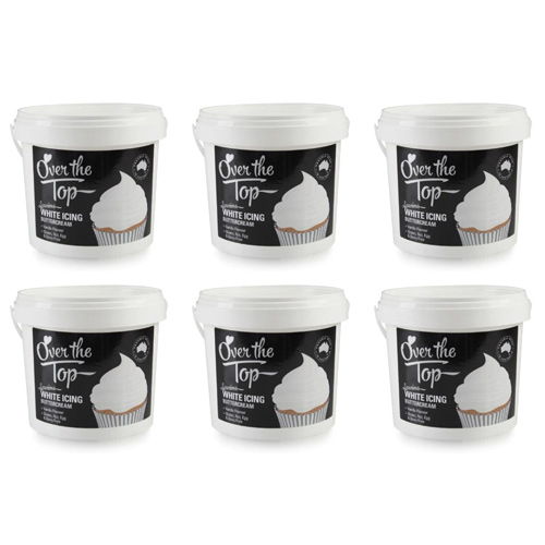 Over The Top White - 1.7KG Buttercream (Bulk Buy Pack Of 6)