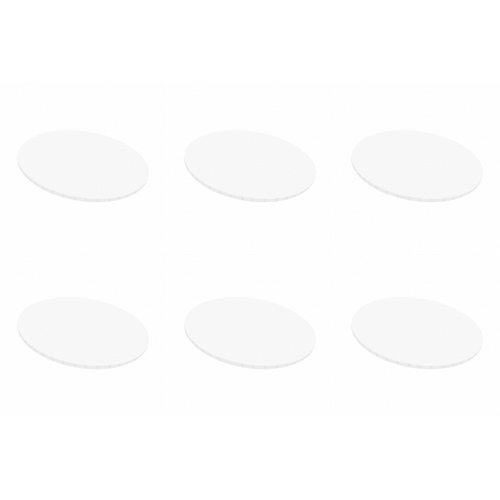 Simply Making 12 Inch - 5mm White Matt Round Masonite Board (Bulk Buy Pack Of 6)