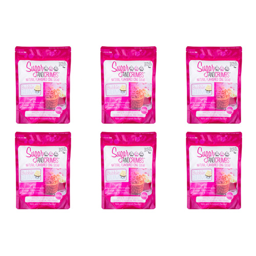Sugar & Crumbs Bubblegum Icing Sugar 500g (Bulk Buy Pack Of 6)
