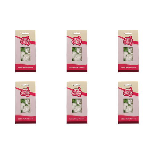 FunCakes Tulip And Leaves - Edible Wafer Flowers Pack Of 12 (Bulk Buy Pack Of 6)