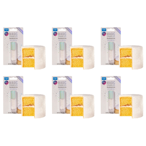 PME White Crystal - Edible Iridescent Glitter Magic Sparkles (Bulk Buy Pack Of 6)