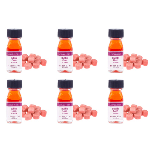 LorAnn Bubble Gum - Food Flavouring 1 Dram (Bulk Buy Pack Of 6)