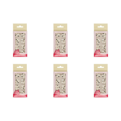 FunCakes Sugar Decorations Eyes Oval Set Of 32 (Bulk Buy Pack Of 6)