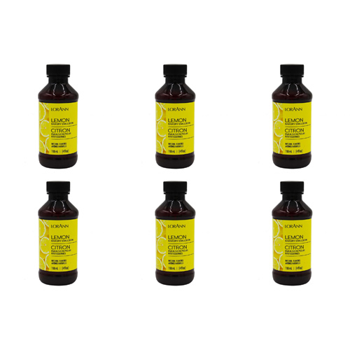 LorAnn Lemon - Natural Baking Emulsion 4oz (Bulk Buy Pack Of 6)