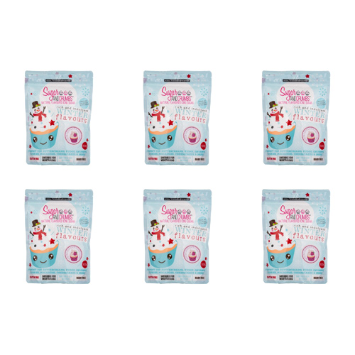 Sugar & Crumbs White Chocolate And Raspberry Icing Sugar 500g  (Bulk Buy Pack Of 6)