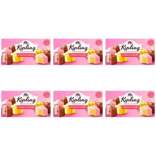 Mr Kipling French Fancies 8 Pack (Bulk Buy Pack Of 6)