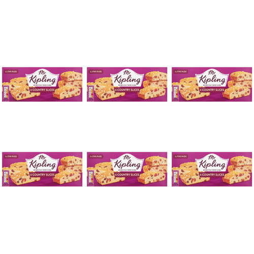 Mr Kipling Country Slices 6 Pack (Bulk Buy Pack Of 6)
