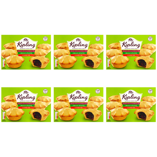 Mr Kipling Fruit Pie Selection 6 Pack (Bulk Buy Pack Of 6)