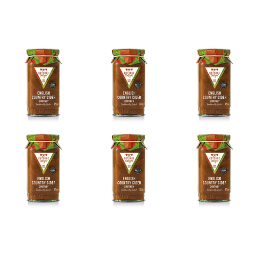 Cottage Delight Old English Chutney with Cider (Bulk Buy Pack Of 6)
