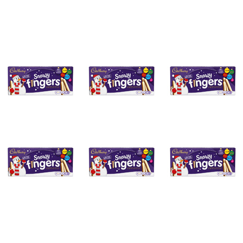 Cadbury Snowy Fingers (Bulk Buy Pack Of 6)