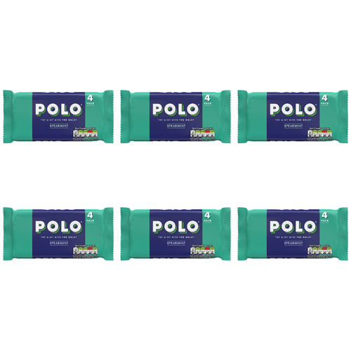Polo Spearmint 4 Pack (Bulk Buy Pack Of 6)