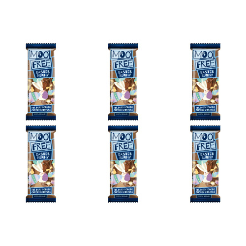 Moo Free Easter Bunny Bar (Bulk Buy Pack Of 6)