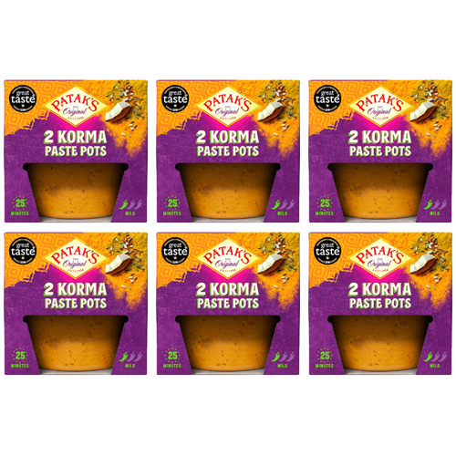 Pataks Korma Paste Pots (Bulk Buy Pack Of 6)