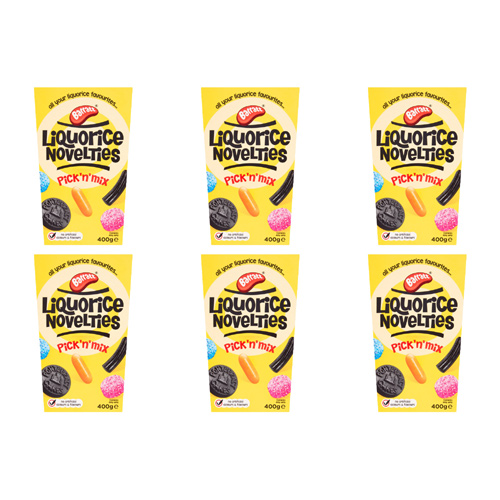 Barratt Liquorice Novelties Pick n Mix (Bulk Buy Pack Of 6)