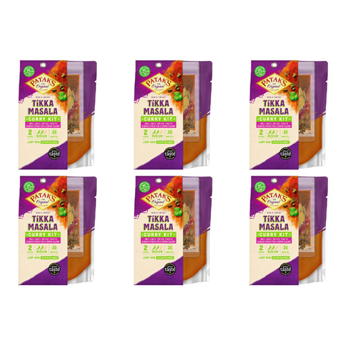 Pataks Tikka Masala Curry Meal Kit (Bulk Buy Pack Of 6)