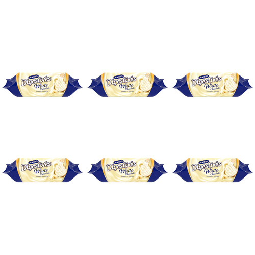 McVitie's White Chocolate Digestives (Bulk Buy Pack Of 6)