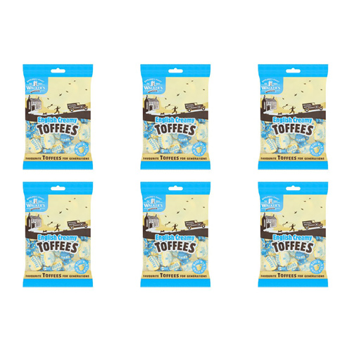 Walkers Nonsuch English Creamy Toffees (Bulk Buy Pack Of 6)