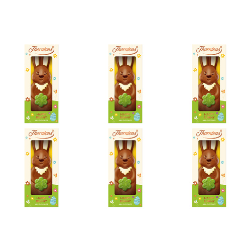 Thorntons Milk Chocolate Happy Bunny (Bulk Buy Pack Of 6)