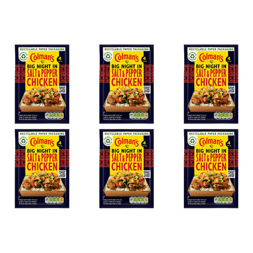 Colmans Big Night In Salt & Pepper Chicken Sachet (Bulk Buy Pack Of 6)