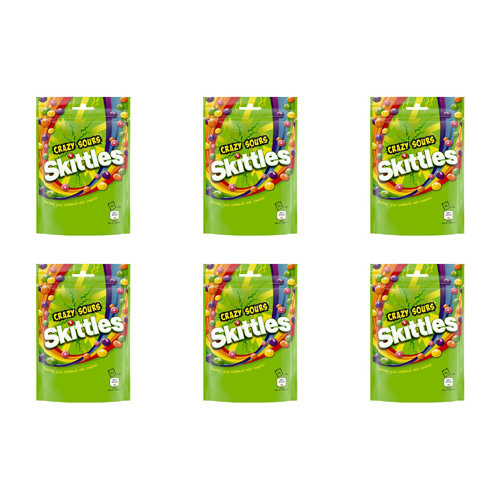 Skittles Sours Pouch (Bulk Buy Pack Of 6)