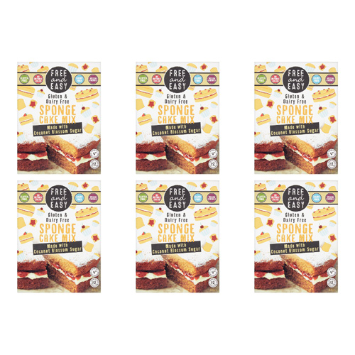 Free and Easy Gluten Free Sponge Cake Mix (Bulk Buy Pack Of 6)
