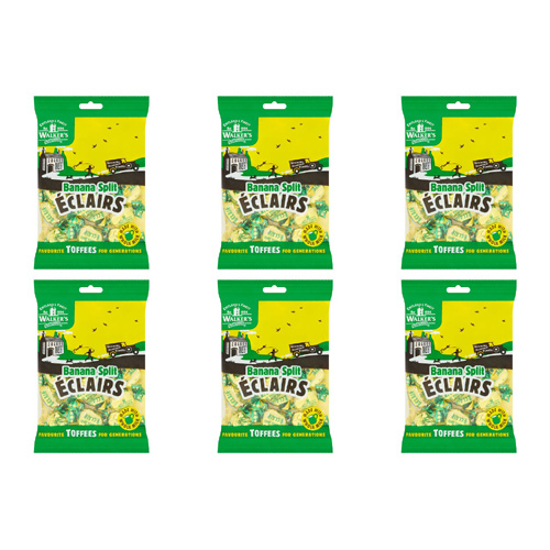 Walkers Nonsuch Banana Split Eclairs (Bulk Buy Pack Of 6)