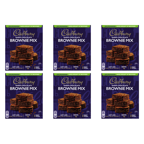 Cadbury Chocolate Brownie Mix (Bulk Buy Pack Of 6)
