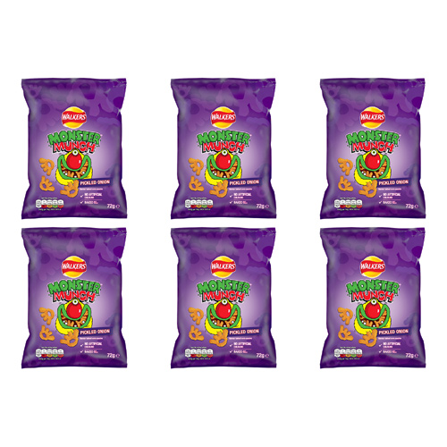 Monster Munch Pickled Onion Share Bag (Bulk Buy Pack Of 6)