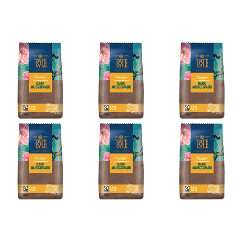 Tate & Lyle Dark Muscavado Sugar (Bulk Buy Pack Of 6)