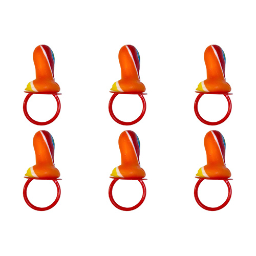 Crazy Candy Factory Rainbow Rock Dummies (Bulk Buy Pack Of 6)