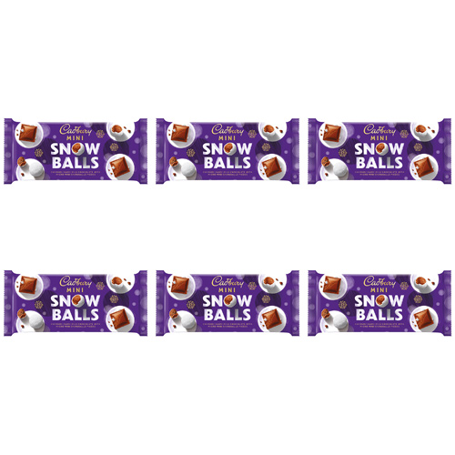 Cadbury Mini Snowballs Bar (Bulk Buy Pack Of 6)