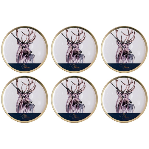 Simpkins Mixed Fruit Travel Sweets Stag Tin (Bulk Buy Pack Of 6)
