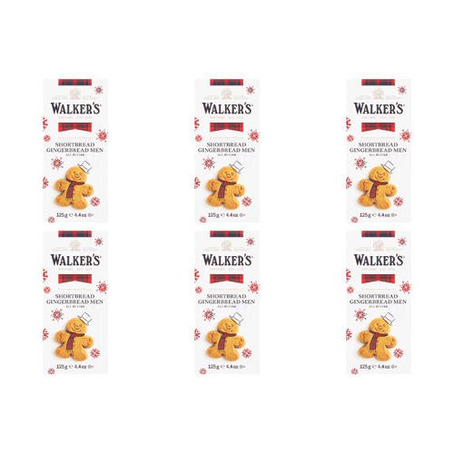 Walkers Gingerbread Men Carton (Bulk Buy Pack Of 6)