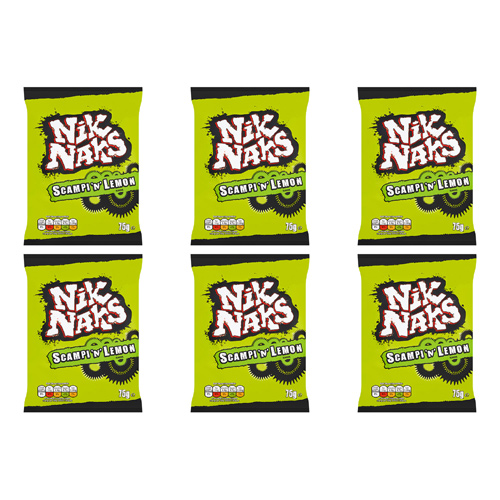 Nik Naks Scampi 'N' Lemon (Bulk Buy Pack Of 6)