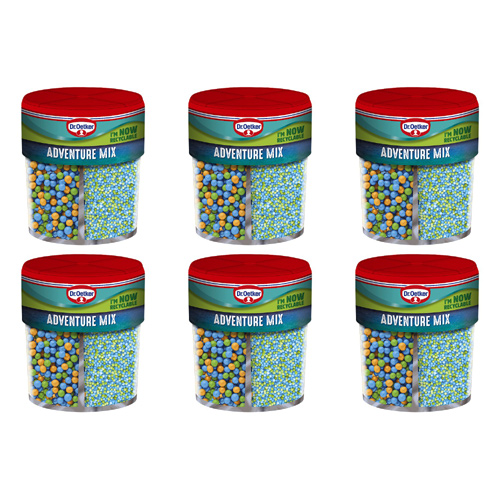 Dr Oetker Adventure Sprinkles 4 Cell Mix (Bulk Buy Pack Of 6)