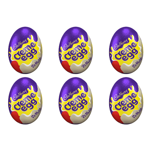 Cadbury White Creme Egg (Bulk Buy Pack Of 6)