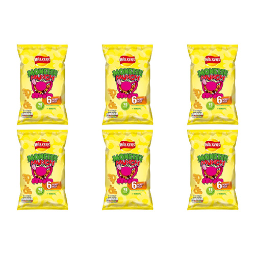 Monster Munch Roast Beef 6 Pack (Bulk Buy Pack Of 6)