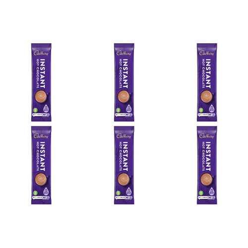 Cadbury Fairtrade Hot Chocolate Instant Sachet (Bulk Buy Pack Of 6)