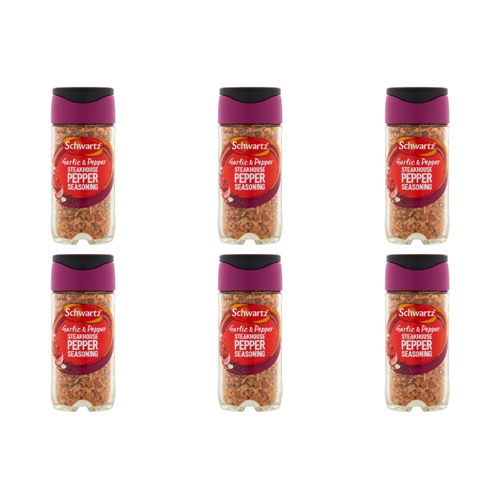 Schwartz Steakhouse Pepper Grill & Sizzle (Bulk Buy Pack Of 6)