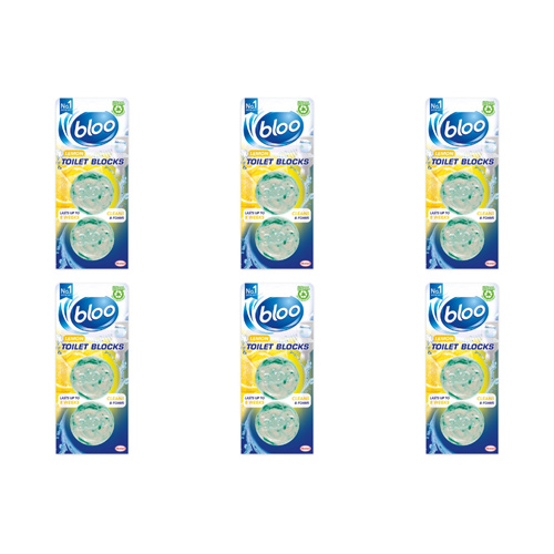 Bloo Acticlean Cistern Block Citrus 2 Pack (Bulk Buy Pack Of 6)