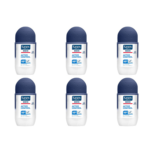 Sanex For Men Active Roll On (Bulk Buy Pack Of 6)