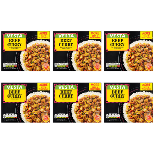 Vesta Curry & Rice with Beef (Bulk Buy Pack Of 6)