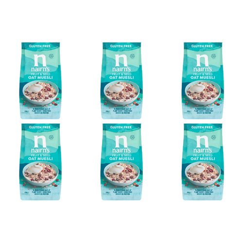 Nairns Gluten Free Oat Muesli (Bulk Buy Pack Of 6)