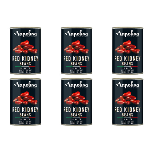 Napolina Red Kidney Beans (Bulk Buy Pack Of 6)