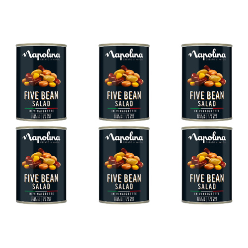 Napolina Five Bean Salad (Bulk Buy Pack Of 6)