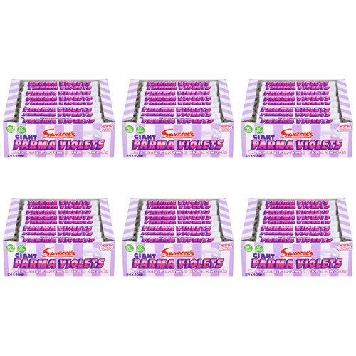 Swizzels Giant Parma Violets - 24 x 40g (Bulk Buy Pack Of 6)