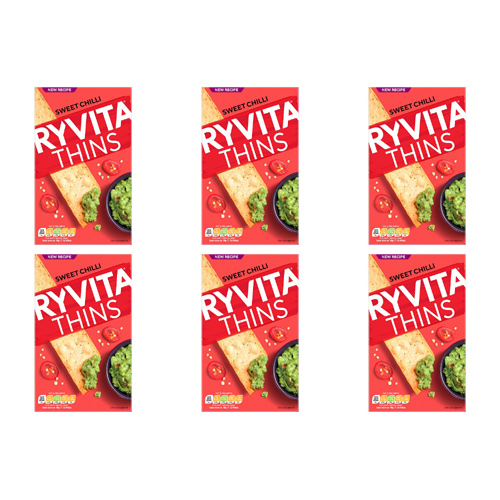 Ryvita Thins Sweet Chilli (Bulk Buy Pack Of 6)