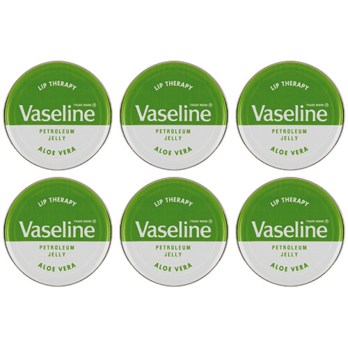Vaseline Lip Therapy Aloe Vera (Bulk Buy Pack Of 6)