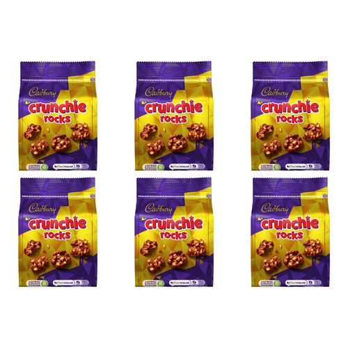 Cadbury Crunchie Rocks (Bulk Buy Pack Of 6)