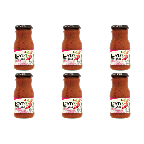 Loyd Grossman Tomato And Sweet Red Pepper Sauce (Bulk Buy Pack Of 6)